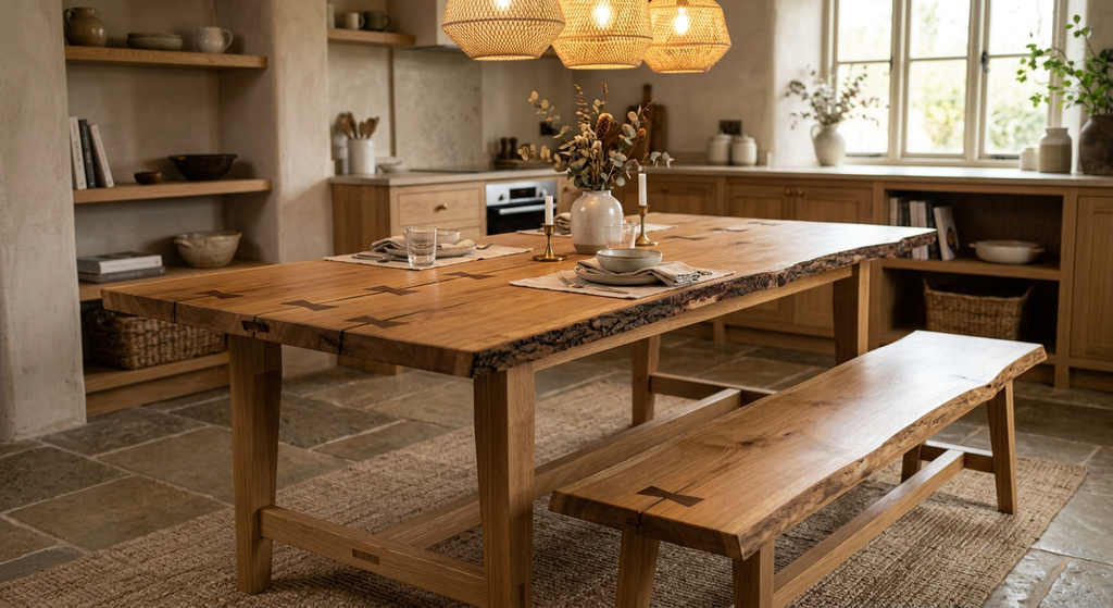 White Oak Live-Edge Table