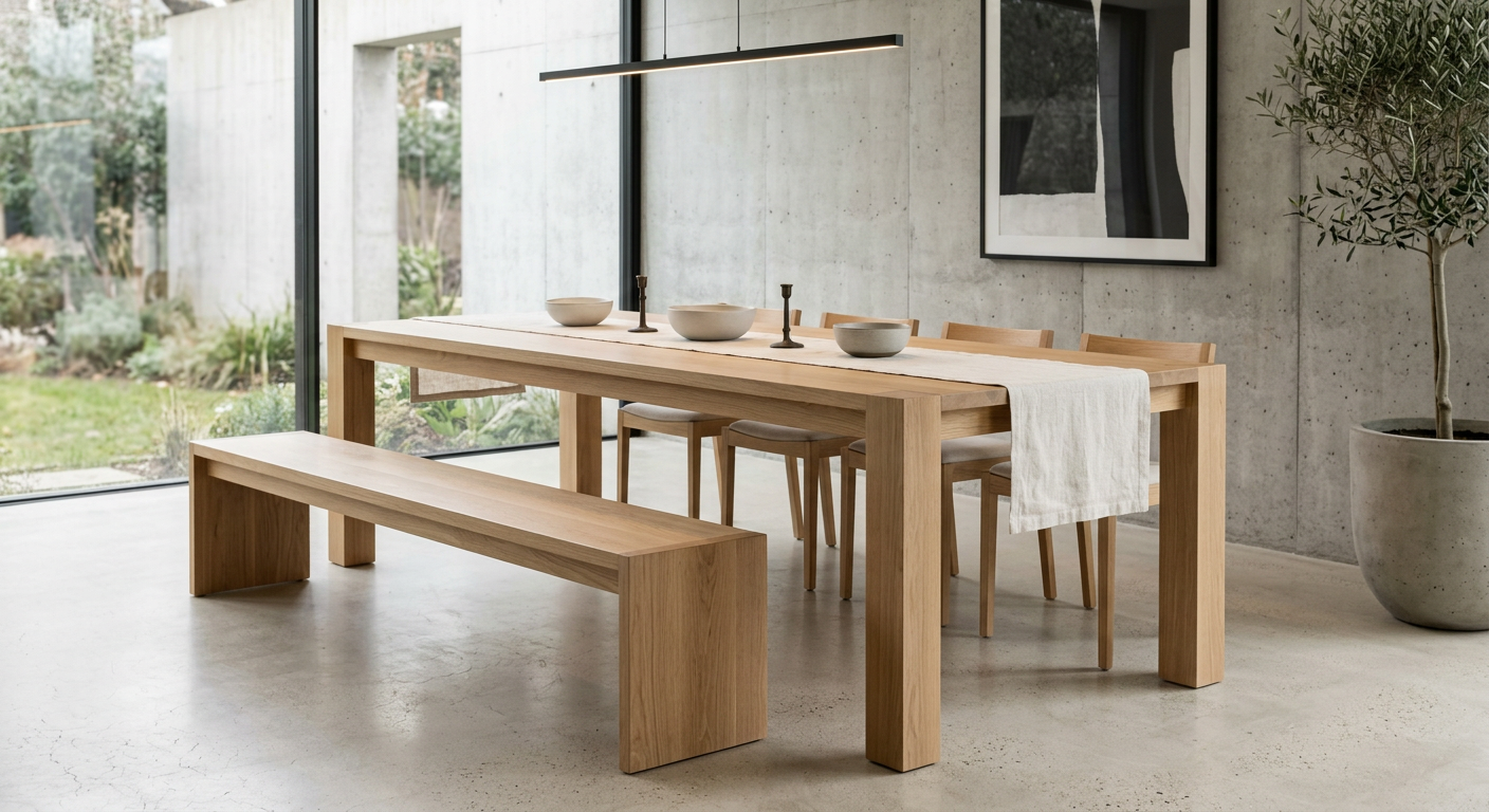 White Oak Parsons Table
